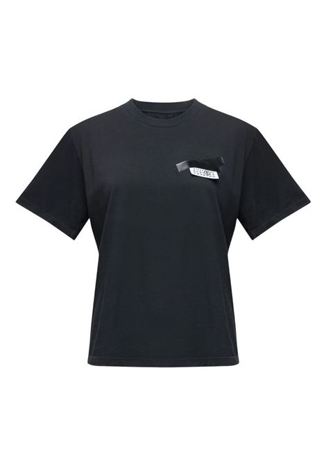 sticker t-shirt woman black MM6 MAISON MARGIELA | S62GD0210 M20115900